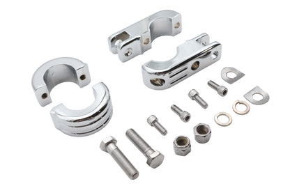 Chrome Engine Bar Footpeg Mount