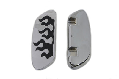 Passenger Footboard Set with Flame Design