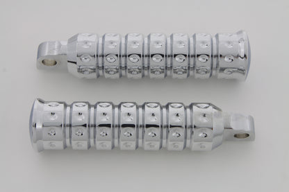 Chrome Micro Grooved Footpeg Set