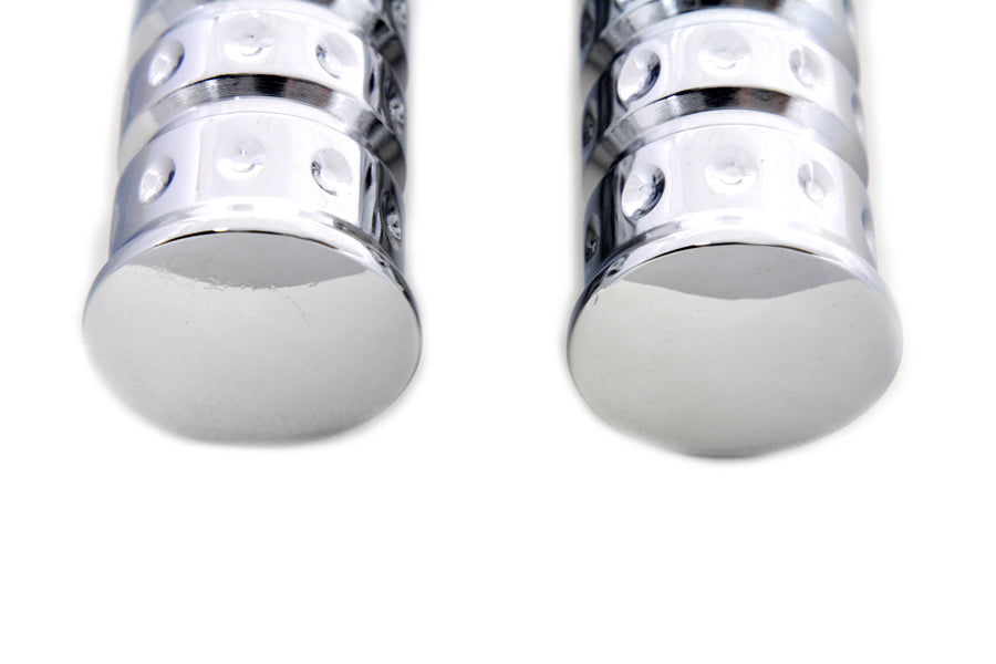 Chrome Micro Grooved Footpeg Set