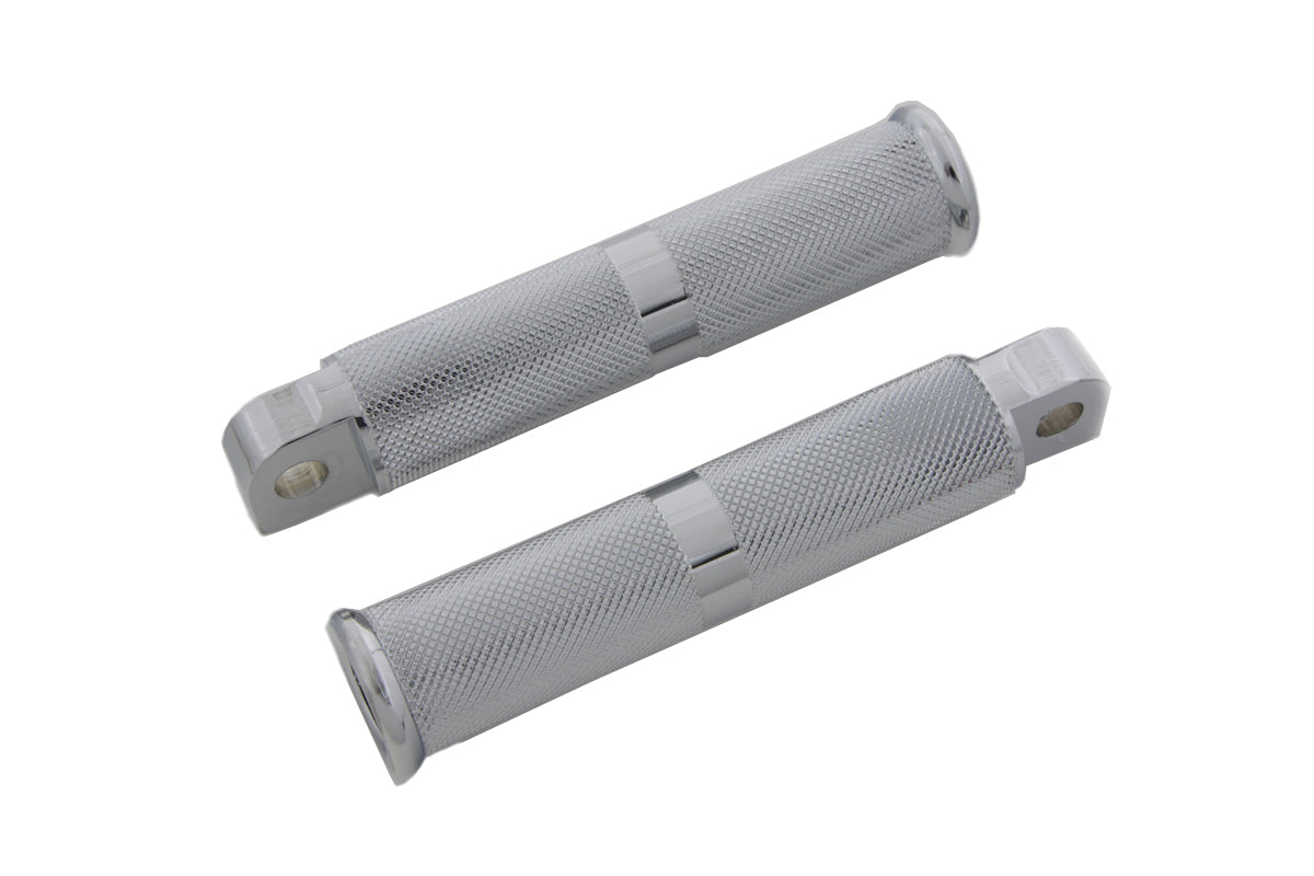 Chrome Hollow Knurled Footpeg Set