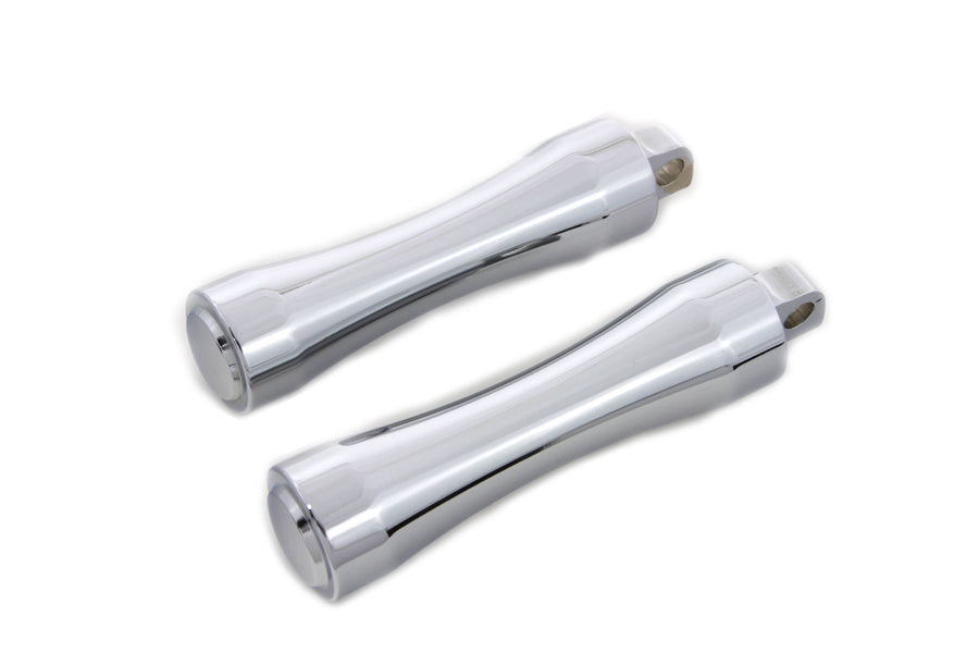 Chrome Contour End Footpeg Set