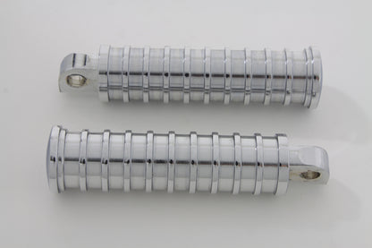 Chrome Light Grooves Footpeg Set