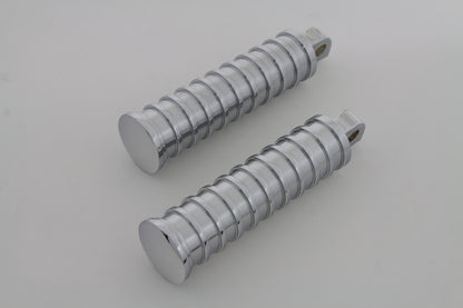 Chrome Light Grooves Footpeg Set