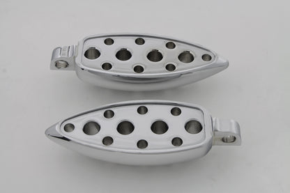Chrome Teardrop Footpeg Set