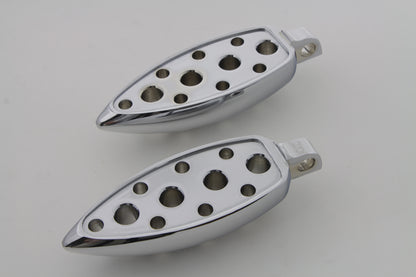 Chrome Teardrop Footpeg Set