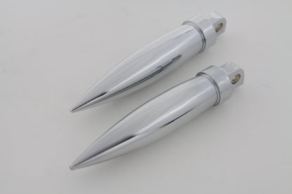 Chrome Long Torpedo Style Footpeg Set