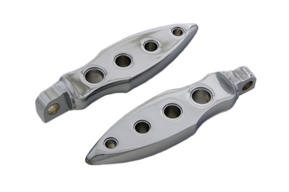 Chrome Dagger Drilled Footpeg Set