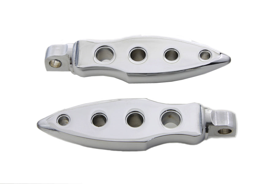 Chrome Dagger Drilled Footpeg Set