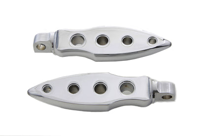 Chrome Dagger Drilled Footpeg Set