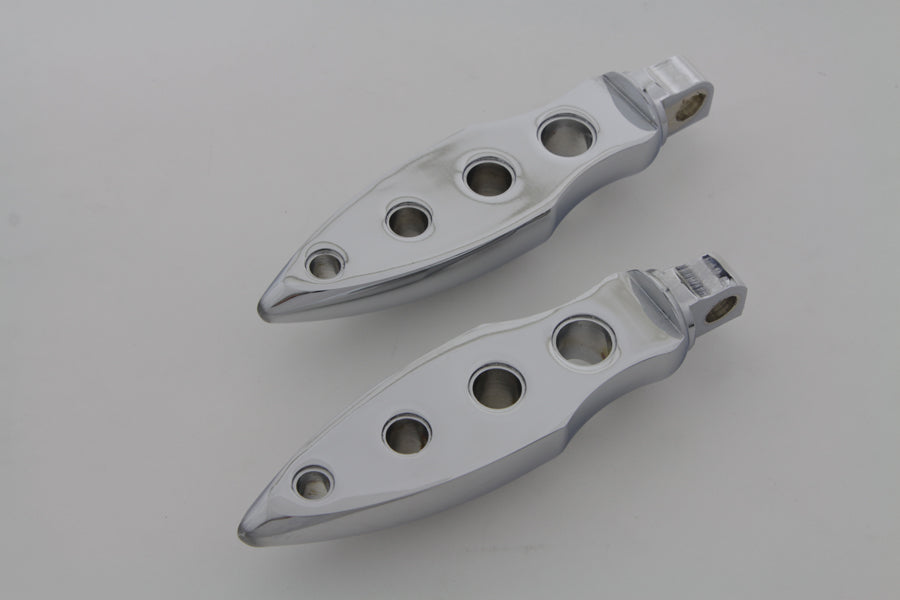 Chrome Dagger Drilled Footpeg Set