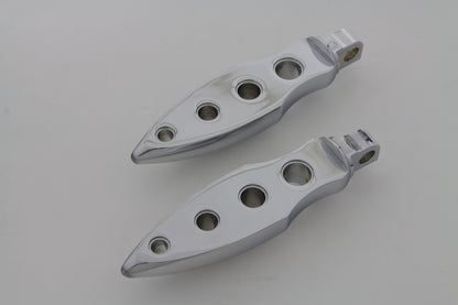 Chrome Dagger Drilled Footpeg Set