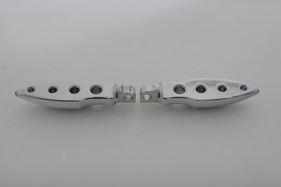 Chrome Dagger Drilled Footpeg Set