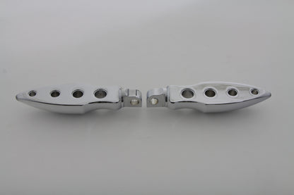 Chrome Dagger Drilled Footpeg Set