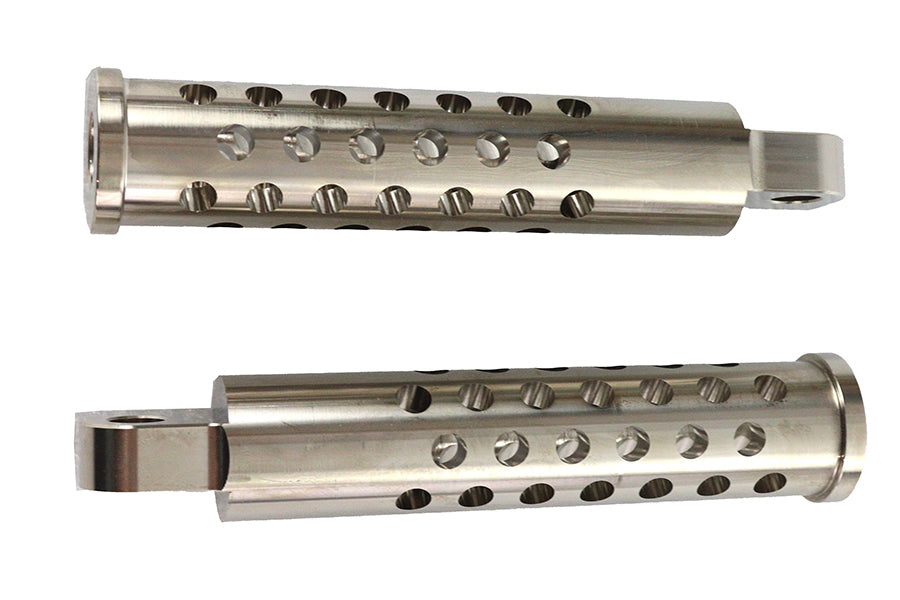 Billet Shooter Style Footpeg Set Nickel Plated