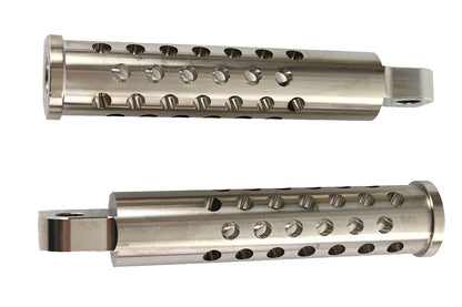 Billet Shooter Style Footpeg Set Nickel Plated