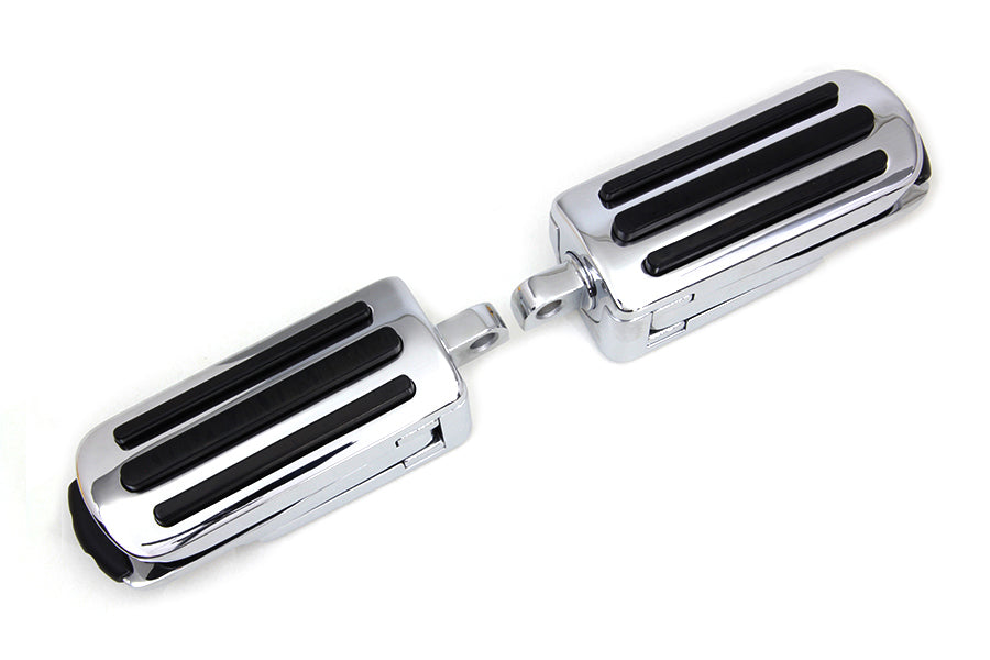 Chrome Footpeg Set with Heel Rest