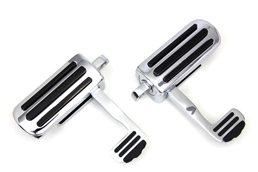 Chrome Footpeg Set with Heel Rest