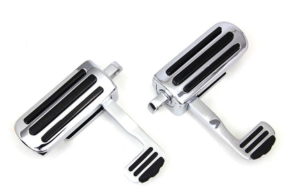 Chrome Footpeg Set with Heel Rest