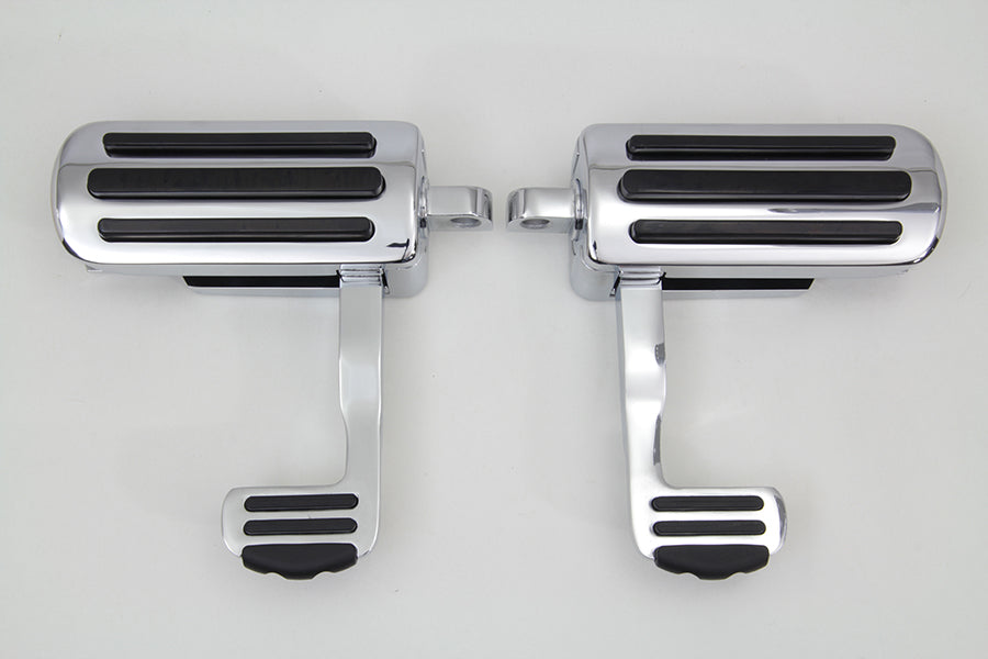 Chrome Footpeg Set with Heel Rest