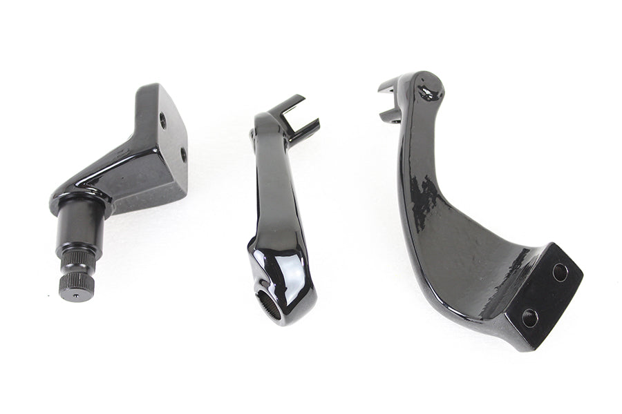 Black Driver Replica Footpeg Mount Set