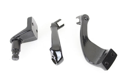 Black Driver Replica Footpeg Mount Set