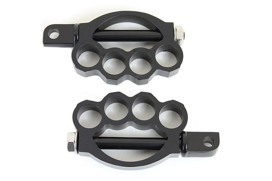 Knuckle Footpeg Set Black
