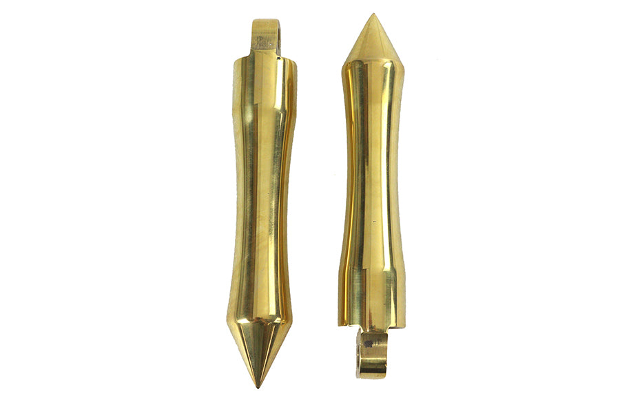 Solid Brass Pirate Spike Footpeg Set
