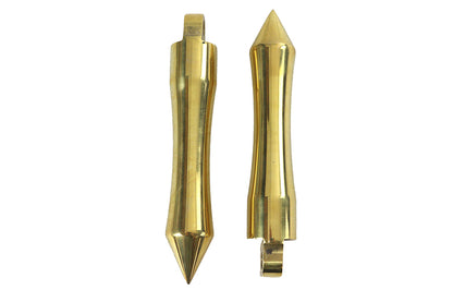 Solid Brass Pirate Spike Footpeg Set