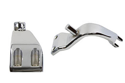 FXD Driver Footpeg Support Set Chrome
