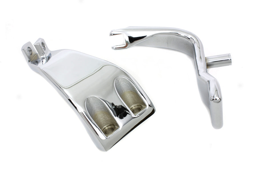 FXD Driver Footpeg Support Set Chrome