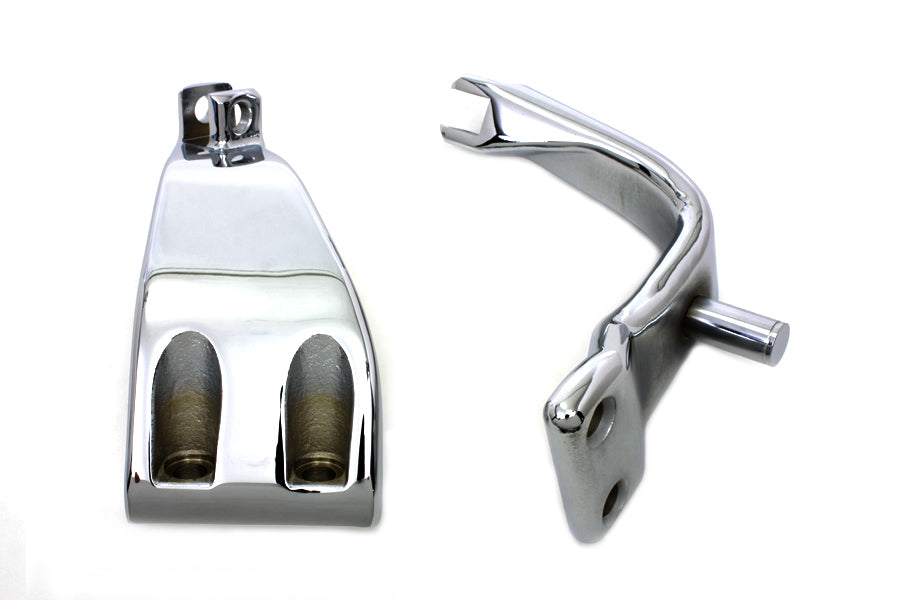 FXD Driver Footpeg Support Set Chrome