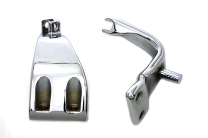 FXD Driver Footpeg Support Set Chrome