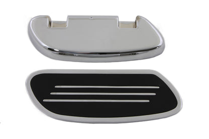 Driver Footboard Set Chrome Streamliner Style