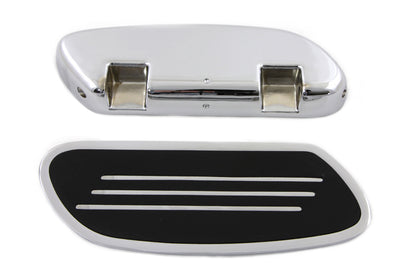 Driver Footboard Set Chrome Streamliner Style