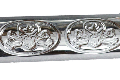 Chrome Skull Style Footpeg Set