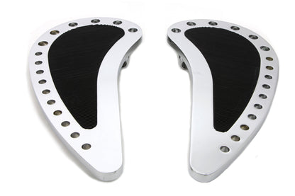 Chrome Driver Half Moon with Rubber Footboard Set