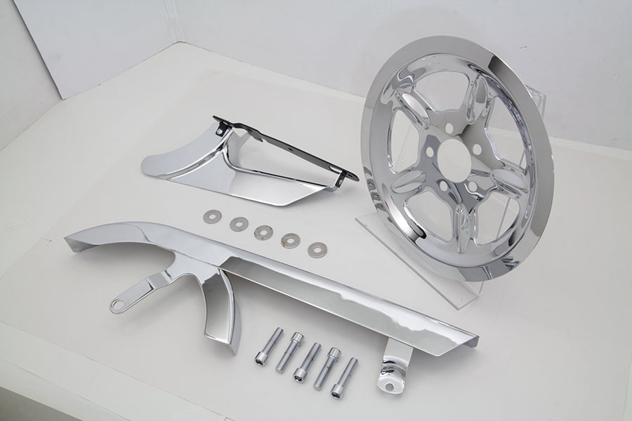 Chrome Belt Guard and Pulley Cover Kit