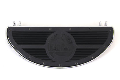 World's Fair Style Half Moon Footboard Set Chrome
