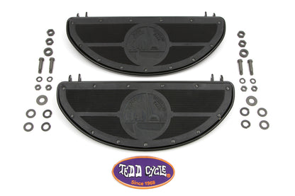 World's Fair Style Half Moon Footboard Set Black