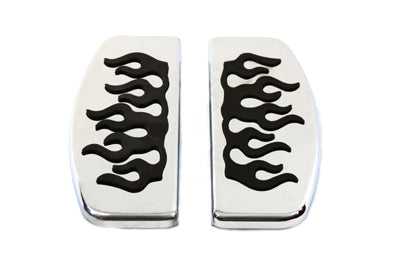 Driver Footboard Set with Flame Design