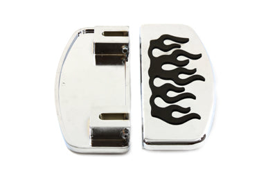 Driver Footboard Set with Flame Design