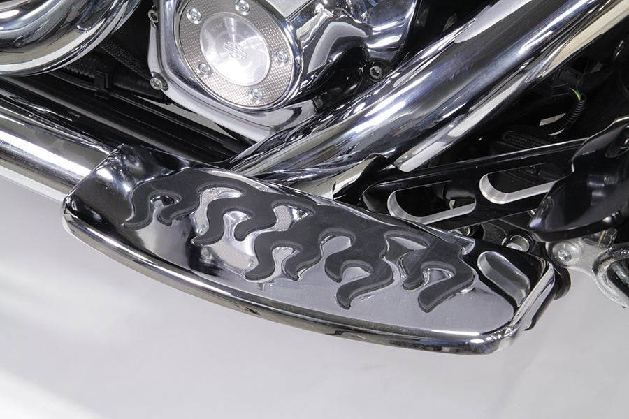 Driver Footboard Set with Flame Design
