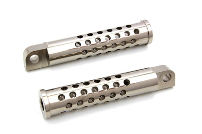 Billet Shooter Style Footpeg Set Nickel Plated