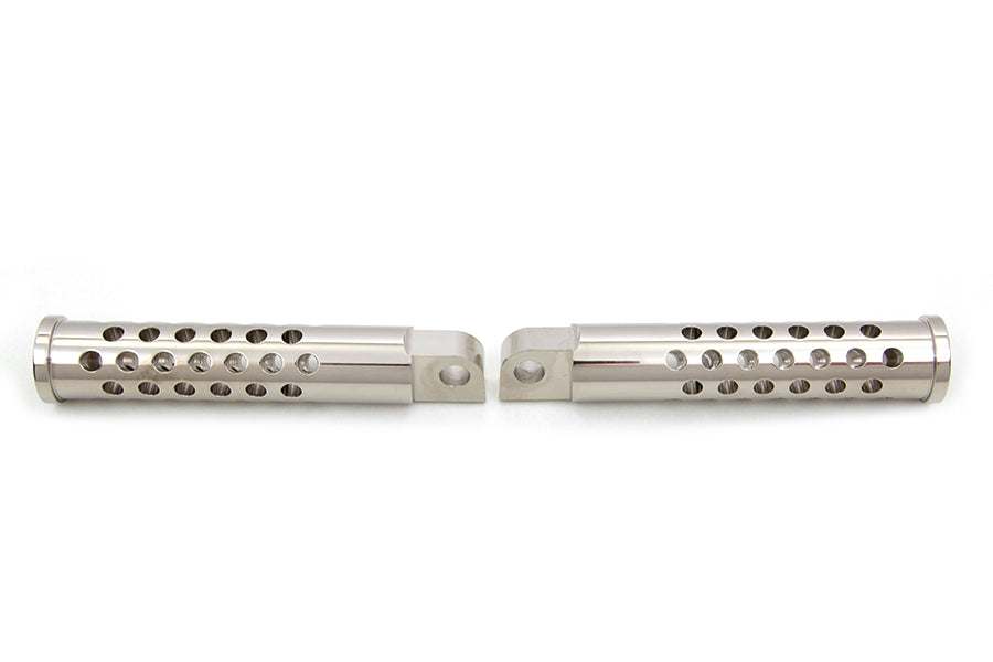 Billet Shooter Style Footpeg Set Nickel Plated