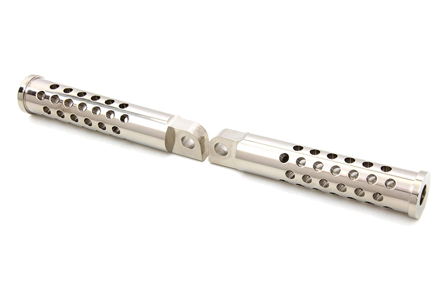 Billet Shooter Style Footpeg Set Nickel Plated