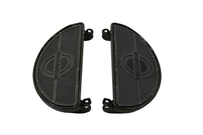 Replica Driver Gloss Black Footboard Set with Logo