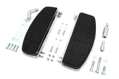 Driver 'D' Shape Footboard Set Chrome