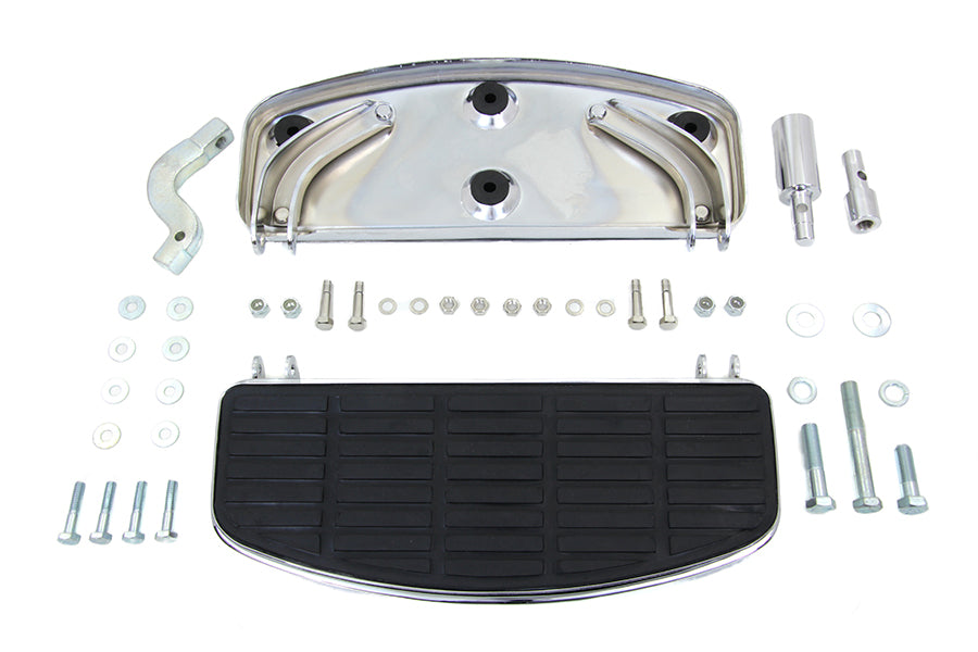 Driver 'D' Shape Footboard Set Chrome