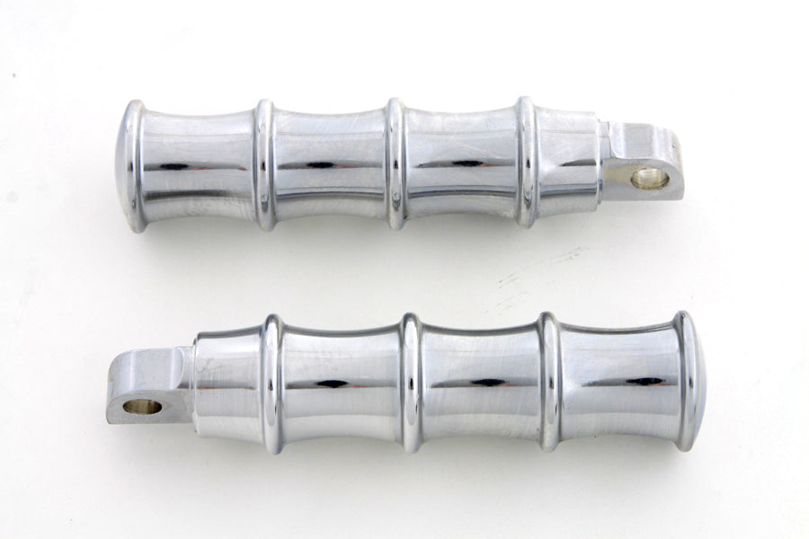 Chrome Tribal Style Footpeg Set